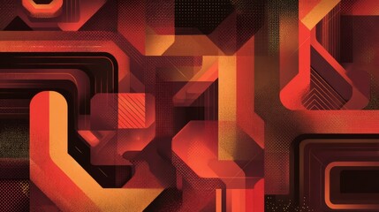 Wall Mural - vector-style image of futurist background abstract technology