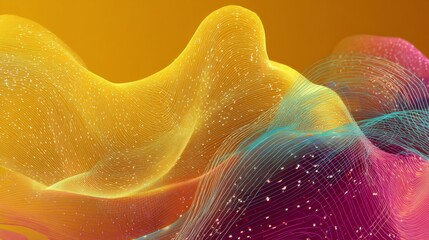 Wall Mural - vector-style image of futurist background abstract technology