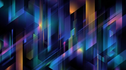 Wall Mural - vector-style image of futurist background abstract technology