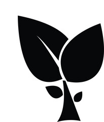 Wall Mural - leaves thin icon. symbol collection in transparent background. editable vector stroke. icon of agric