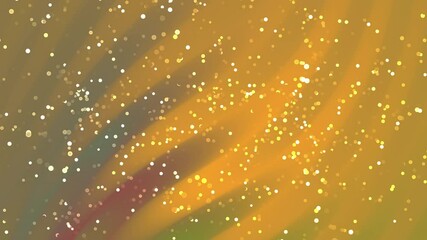 Poster - Glowing swirling yellow background featuring radiant gradient patterns sparkling bokeh particles and dynamic light streaks that create a warm luminous composition for creative designs