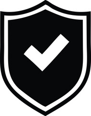 Poster - This is a glossy 3d check mark icon vector illustration for web design, a shiny yes symbol for downloading on a website