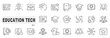 © tutti_frutti - Set of education tech related line icons. Digital, online, smart, learning etc. Editable stroke. Set 2