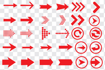 Aufkleber - Arrow icon set. Arrow. Cursor. Collection different arrows sign. Black vector arrows icons. Modern simple arrows. Vector illustration.