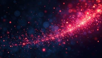 Wall Mural - Close-up vibrant firework trails against inky black sky, texture, event, abstract