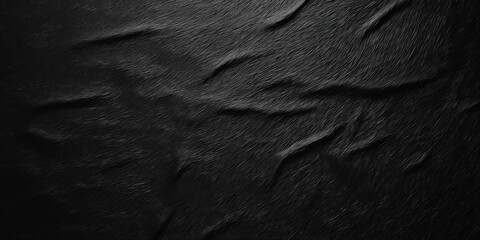 Poster - Black paper poster texture background, Weathered black paper texture, black friday banner.Crumpled black paper with wrinkles and rubbed corners	
