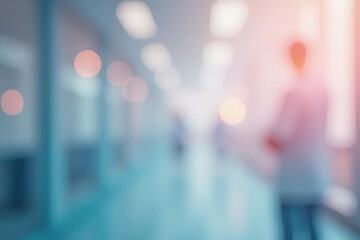 Wall Mural - soft, blurred medical background with pastel colors, ideal for healthcare, medical, or wellness proj