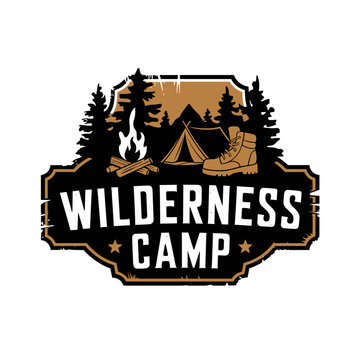 Vintage Retro Vector Adventure Logo, Badge Logo, Hiking Logo, Wilderness Logo