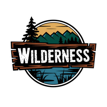 Vintage Retro Vector Adventure Logo, Badge Logo, Hiking Logo, Wilderness Logo