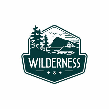 Vintage Retro Vector Adventure Logo, Badge Logo, Hiking Logo, Wilderness Logo