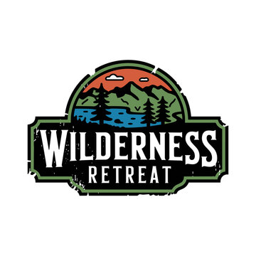 Vintage Retro Vector Adventure Logo, Badge Logo, Hiking Logo, Wilderness Logo