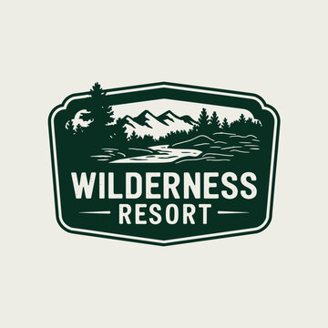 Vintage Retro Vector Adventure Logo, Badge Logo, Hiking Logo, Wilderness Logo