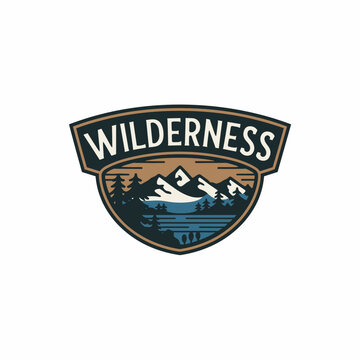 Vintage Retro Vector Adventure Logo, Badge Logo, Hiking Logo, Wilderness Logo