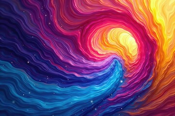Wall Mural - vibrant rainbow colors swirl in an abstract design , rainbow design, rainbow gradient