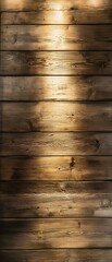 Poster - A warm earthy backdrop of weathered knotted wooden planks with a classic rustic charm and plenty of natural textured details
