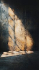 Poster - Ethereal and visionary abstract design with dramatic interplay of light shadow and fluid forms creating a captivating surreal visual impression