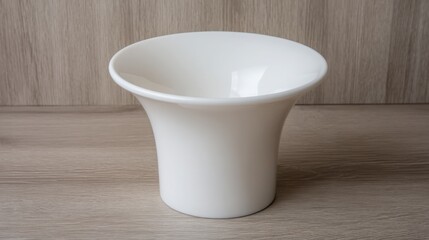 Poster - A white cup placed on a table symbolizing optimization in customer engagement and smart conversion funnel concepts