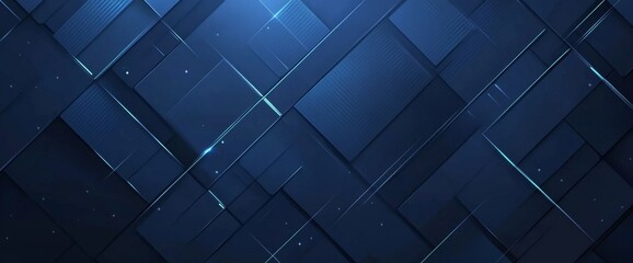Aufkleber - Blue technological background with diagonal lines, dark blue color scheme, high-tech style. digital innovation