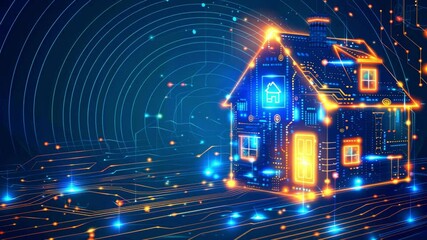 Poster - Innovative smart home technology transforms living spaces into connected environments