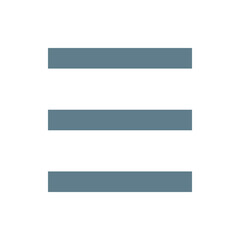 Poster - Three horizontal gray bars evenly spaced on a white background creating a simple abstract graphic element