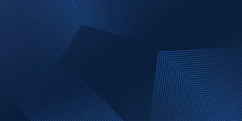 Aufkleber - Dark blue background. Modern line stripes curve abstract presentation background. Luxury paper cut background. Abstract decoration, golden pattern, halftone gradients, 3d Vector Eps10