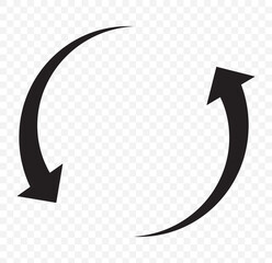 Poster - Circle Arrow Rotation for Adaptability Icon on Transparent Background. EPS 10.