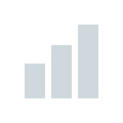 Poster - Illustration of three vertical rectangles of varying heights arranged in ascending order on a white background
