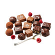 © MDKHALILUR - Assortment of chocolate candies isolated on white and transparent background.