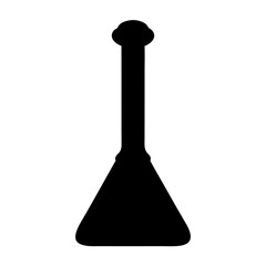Poster - Isolated Black Silhouette of a Stand Up Paddle Board Paddle, Full View