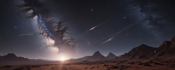 Wall Mural - vast, star-studded expanse, cosmic dust trails , starfield, night sky