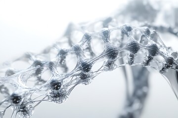 Poster - Nano-threaded robotic tendons stretched across chrome skeletal structures