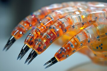 Poster - Polished robotic finger tips embedded with tactile sensor grids and nano-claws