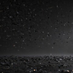 Wall Mural - dark canvas scattered with countless glittering stars , starfield, black