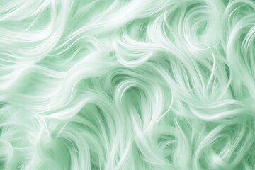 Poster - Cool mint green abstract background with soft swirling lines resembling gentle summer winds