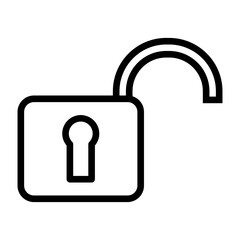Poster - unlocked vector icon