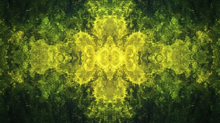 Poster - Imaginatory lush fractal texture generated image abstract background illustration , no logos, no brands