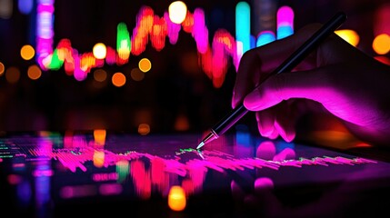 Poster - Analyzing financial data through a tablet device with a stylus