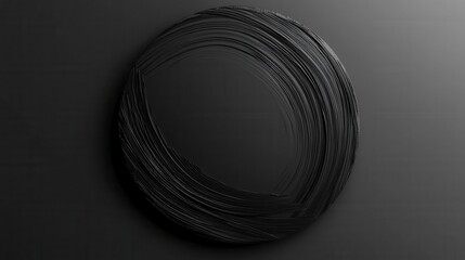 Poster - black circle with strokes