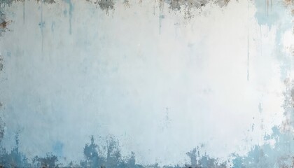 Poster - Vintage wall with blue paint in style of rustic abstraction. Grunge, weathered, aged wall pattern. Old painted surface. Abstract background. Suitable for interior, decoration or background.
