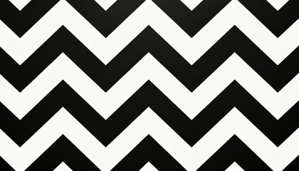 Aufkleber - Monochrome black white zigzag pattern background. Modern minimalist design. Seamless repeat tileable zig-zag pattern. Geometric graphic design element. Perfect for textile, fashion, wallpaper,