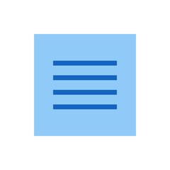 Poster - Four horizontal blue bars evenly spaced on a light blue background in a simple abstract composition design