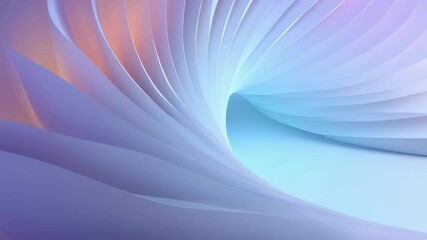 Poster - Elegant abstract background with light blue gradient and swirl pattern. Conceptual representation of fluidity and movement, suitable for modern graphic design use.