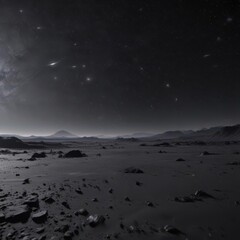 Wall Mural - infinite black expanse, countless stars glimmer faintly , starry, glimmering, stellar