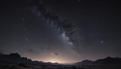 Wall Mural - dark inky sky, myriad twinkling stars, distant galaxies , universe, constellations