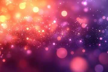 Poster - Abstract design with vibrant hues of orange and purple.