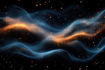 Poster - Abstract design featuring swirling cosmic patterns.