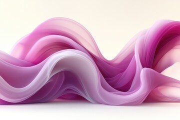 Poster - Abstract dynamic drapes in shades of pink and mauve.