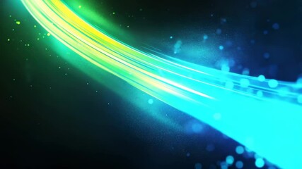 Fototapete - Vibrant Abstract Background with Colorful Light Trails and Bokeh Effects