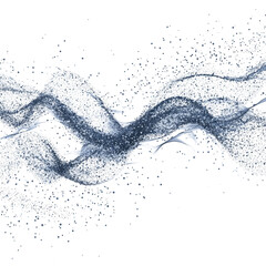 Poster - Converging particles create a mesmerizing flow in a digital ecosystem using hues, Converging Particles in Digital Ecosystem Flow transparent background Visualization