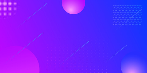 Poster - abstract blue and pink gradient geometric background. liquid color background design.